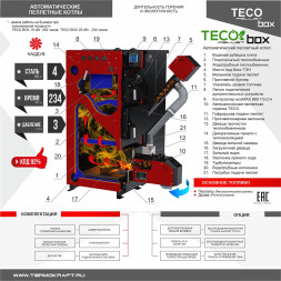 Котел пеллетный автомат TECO Pellet Box 15