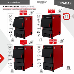 Котел комбинированный URAGAN Prof 16