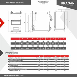 Котел комбинированный URAGAN Prof 22