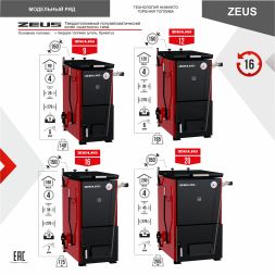 Котел твердотопливный ZEUS 12